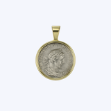 E. Denarius Roman Coin 218 A.D. Pendant