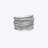 David Yurman Diamond Stax Six Row Ring