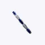 Platinum .96ctw Diamond and 5.75ctw Sapphire Tennis Bracelet - 7" (EST)