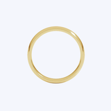 14K Yellow Gold 4.5 mm Lightweight Comfort-Fit Half Round Band - 8.25/4.37gr (STU)