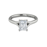 Solitaire Emerald Cut Engagement Ring