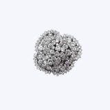 14K White Gold 36.42ctw Diamond Flower Brooch - 45mm/30.2gr (ADAIR)