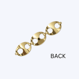 18K Yellow Gold Vintage Italian Bold High-Polish Oval Link Bracelet - 72gr/6" (EST)