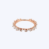 14K Gold Zig-Zag Baguette Gemstone Ring (TEN)
