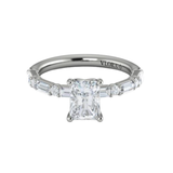 Daring Deco Emerald Cut Engagement Ring