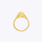 14K Yellow Gold Fluted Dome Statement Ring - 5.5/4.46gr (EST)