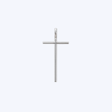 35.5mm Pave Diamond Cross Pendant Necklace