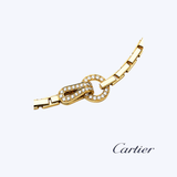 **COMING SOON** Cartier "Agrafe" 18K Yellow Gold and Diamond Necklace - 17"/61.6gr (EST)