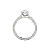 Solitaire Emerald Cut Engagement Ring