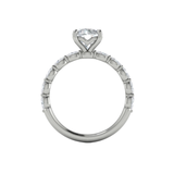 Graceful Round Diamond Engagement Ring