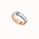 Gabriel & Co Jace 6mm Men's Wedding Band with Vertical Etching