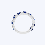 Simon G. 18K White Gold 1.76ctw Sapphire & 0.35ctw Diamond Ring - 6