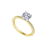 Gabriel & Co Bridal Collection Round Diamond Engagement Ring