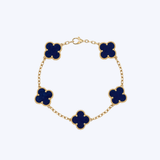 18K Yellow Gold 15mm Clover Station Bracelet (BCO)
