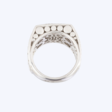 John Hardy Diamond Dot Signet Ring