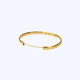 14K Yellow Gold 6.3mm High Polish Bangle Bracelet - 7gr/7.5" (EST)