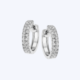Simon G. 18K Gold Double Line 0.55ctw Diamond Hoops - 15mm