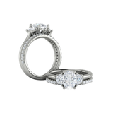 Harmony Three Stone Engagement Ring