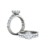 Serenity Oval Hidden Halo Engagement Ring