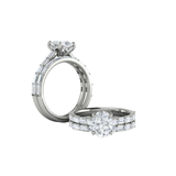 Matching Band for Serenity Oval Hidden Halo Engagement Ring