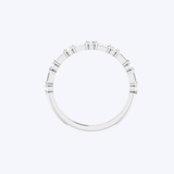 14K Yellow Gold Alternating Baguette & Round Lab-Grown Diamond Semi-Eternity Band - 0.75ctw/7 (STU)