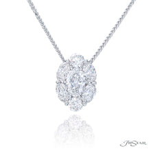 Load image into Gallery viewer, Oval Cut Diamond Drop Pendant
