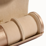 WOLF Palermo Double Watch Roll w/ Jewelry Pouch