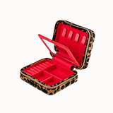 Savanna Leopard Print Jewelry Zip Case
