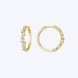 Petite Stardust Hoop Earrings