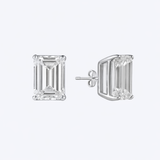 2ctw Lab-Grown Emerald-Cut Diamond Studs