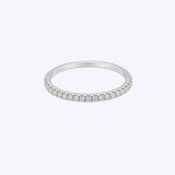 14K White Gold Classic 0.30ctw Diamond Semi-Eternity Band - (EST)