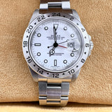 Men Rolex Explorer II Polar Steel White Dial 16570