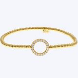 Bente Diamond Circle Stretch Bracelet