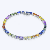 Simon G Rainbow Sapphire Tennis Bracelet