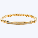 Amberine Diamond Bar Stretch Bracelet