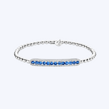 Selina Sapphire & Diamond Stretch Bracelet