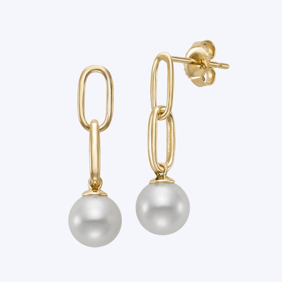 Evelyn Pearl Dangle Earrings