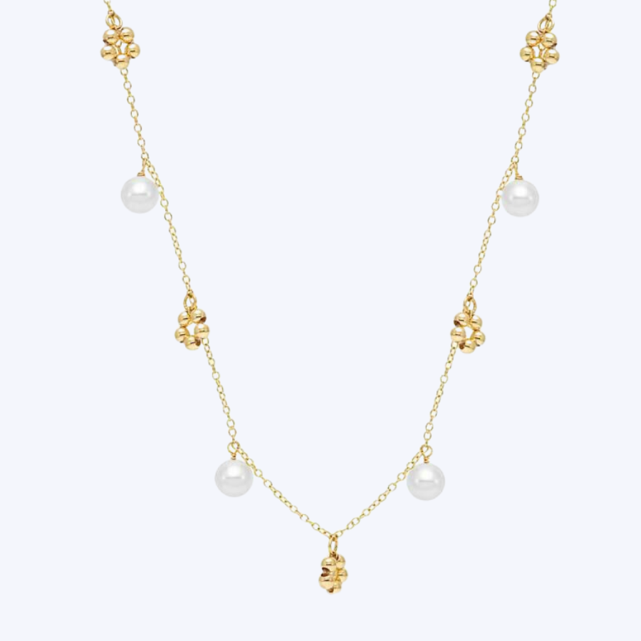 Olivia Pearl Dangle Necklace