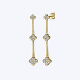 Heather Diamond Cluster Drop Earrings