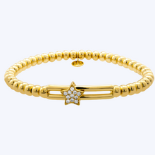 Load image into Gallery viewer, Arlise Diamond Star Stretch Bracelet
