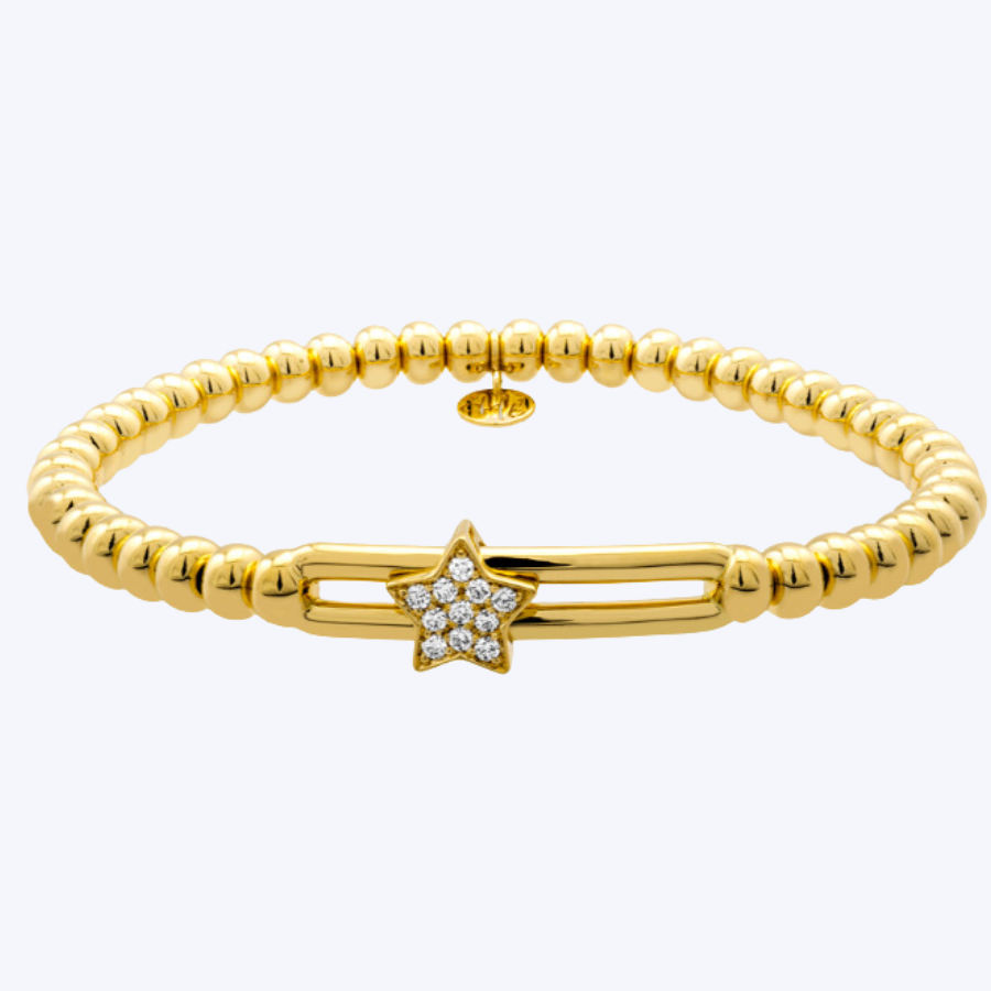 Arlise Diamond Star Stretch Bracelet