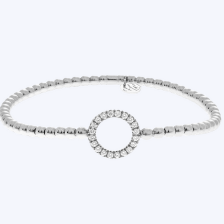 Bente Diamond Circle Stretch Bracelet