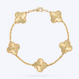 Francie Gold Clover Bracelet