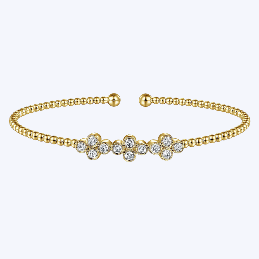 Emily Quatrefoil Diamond Station Cuff