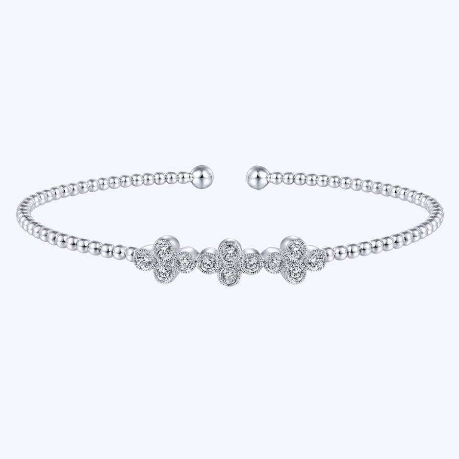 Emily Quatrefoil Diamond Station Cuff