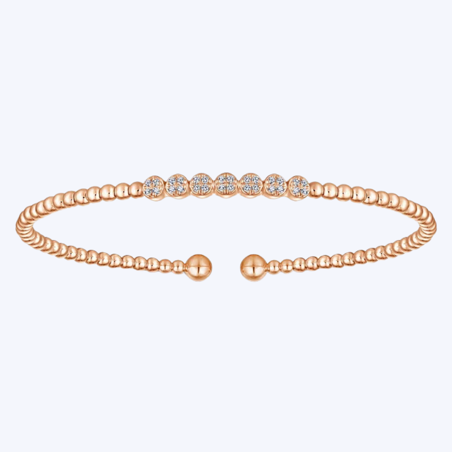 Bujukan Bead and Cluster Diamond Bangle