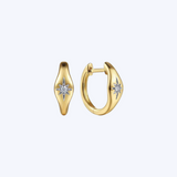 Gaby Diamond Huggie Earrings