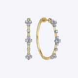 30mm Medium Diamond Hoops