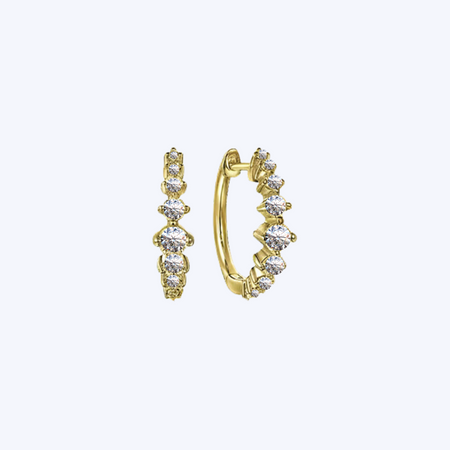 Barbara Diamond Huggie Earrings