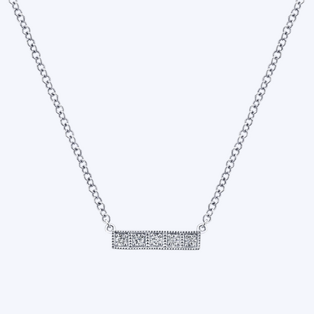 Emma Petite Diamond Bar Necklace